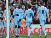 Bóng đá anh, ngoại hạng anh, lịch thi đấu euro 2012, Man City  2-0 Bolton: Tiến thêm một bước đến ngôi Vua